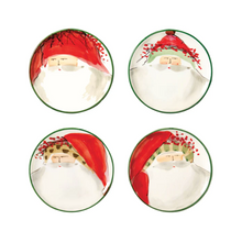 Load image into Gallery viewer, Old St. Nick Assorted Canape Plates - Set of 4
