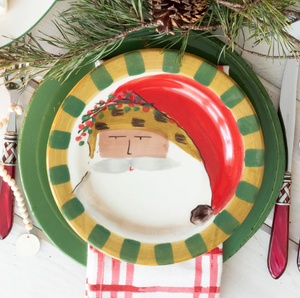 Old St. Nick Multicultural Round Salad Plate - Animal Hat