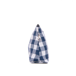 Gwyneth Poucho Pouch - Navy and White Check