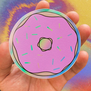 Donut Holographic Sticker