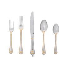 Load image into Gallery viewer, Berry &amp; Thread 5pc Flatware Setting with Gold Accents Polished
