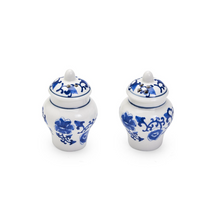 Load image into Gallery viewer, Chinoiserie Mini Ginger Jar Salt and Pepper Shaker Set
