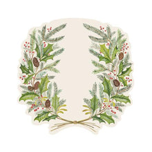 Load image into Gallery viewer, Die-cut Christmas Sprigs Placemat - Set of 12
