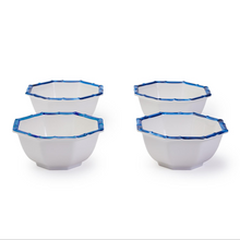 Load image into Gallery viewer, Blue Bamboo Octagonal Multipurpose Bowls - Set of 4
