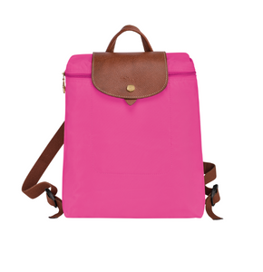 candy leather backpack Longchamp Le Pliage Lid Original Medium Backpack