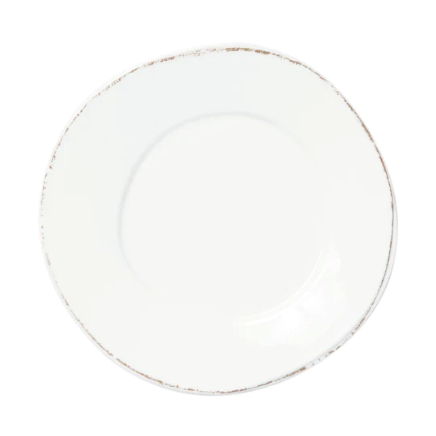 Vietri Melamine Lastra Dinner Plate - White