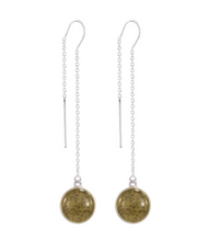 Load image into Gallery viewer, Dune Jewelry Sandglobe Long Earrings - Shells from Maui
