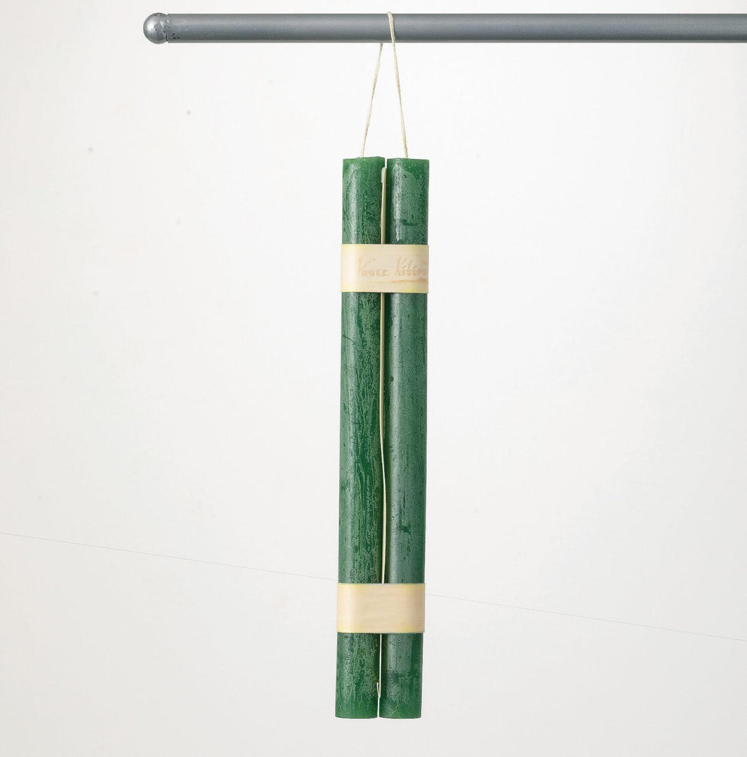 Timber Taper Candles - 12” - Holly Green
