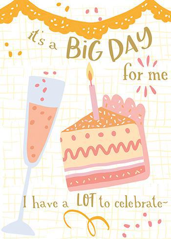 Big Day - Birthday Card