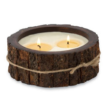Load image into Gallery viewer, Tree Bark Pot Candle - Medium - Ginger Patchouli
