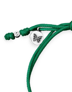 Dune Jewelry Touch The World Green Butterfly Bracelet - Rainforest Conservation