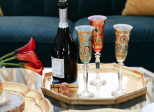 Load image into Gallery viewer, Vietri Regalia Champagne Glass - Orange
