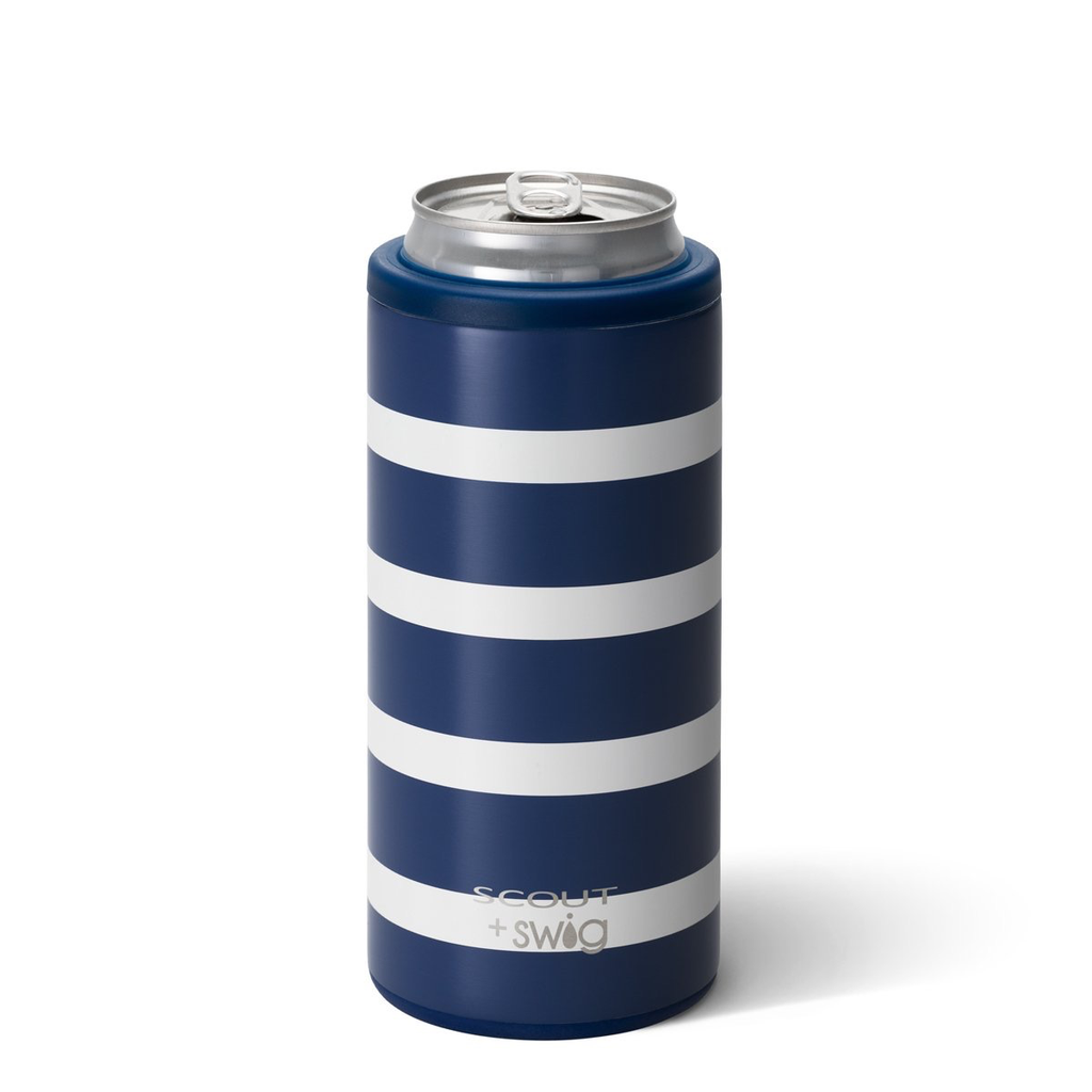 Swig/Scout 12oz Skinny Can Cooler - Nantucket Navy
