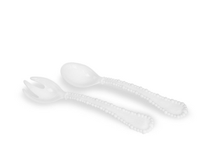 Beatriz Ball VIDA Alegria Large Melamine Salad Servers White