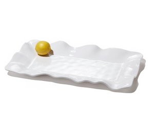 Beatriz Ball VIDA Havana Melamine White Long Rectangular Platter